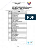 List of Passers Ccme Written Examination September 9 2023