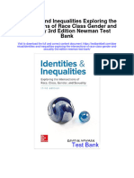 Instant Download Identities and Inequalities Exploring The Intersections of Race Class Gender and Sexuality 3rd Edition Newman Test Bank PDF Scribd
