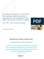 Instrumentos Financieros y Derivados, Reconocimiento y Medición Contable Bajo La Aplicación de IFRS NIC 32 NIC 39, NIIF 7 y NIIF 9