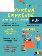 Flyer Feria de Emprendimiento