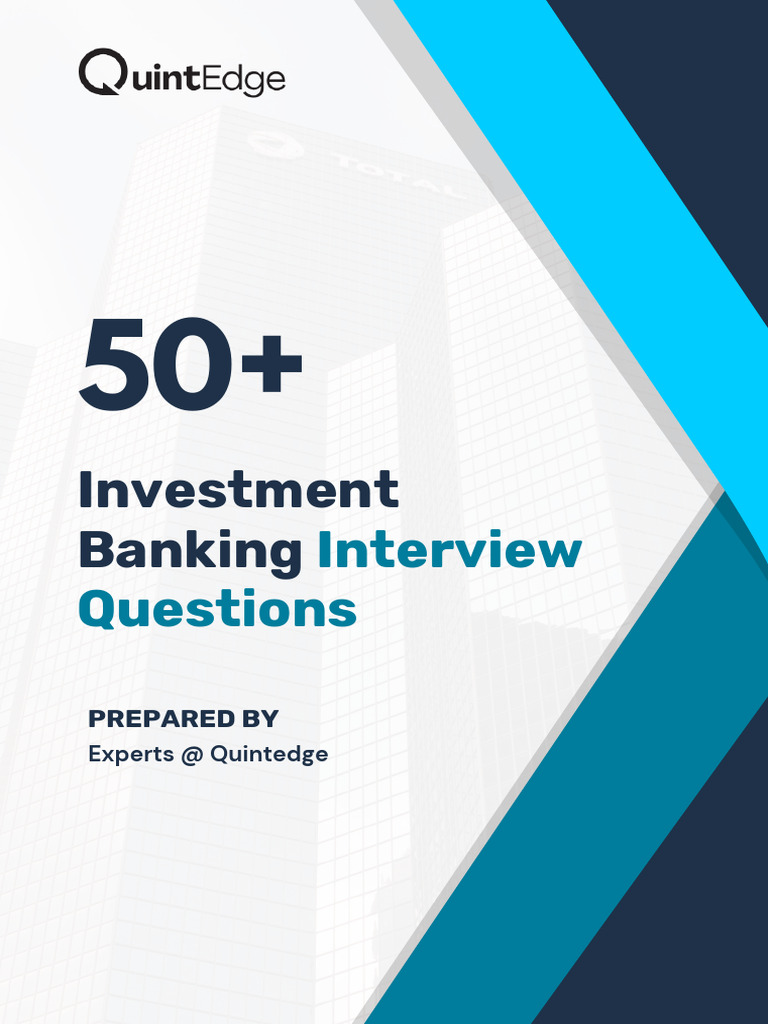 50+ Investment Banking Questionsのコピー PDF