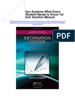 Instant Download Information Systems What Every Business Student Needs To Know 1st Mallach Solution Manual PDF Scribd