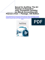 Instant Download Solution Manual For Auditing The Art and Science of Assurance Engagements Fourteenth Canadian Edition Plus Mylab Accounting With Pearson Etext Package 14th Edition PDF Scribd