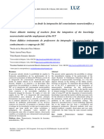 Formación Neurodidáctica Desde La Integración Del Conocimiento Neurocientífico y El Empleo de Las TIC