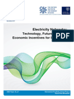 Electricity Networks Technology Future Role and Economic Incentives For Innovation EL 27