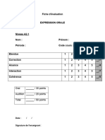 Evaluation ORALE A2.1