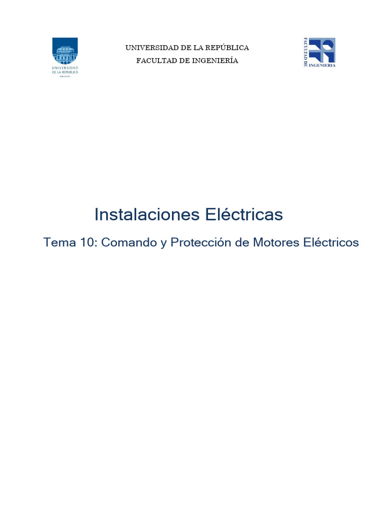Comando y Protección de Motores Eléctricos | PDF | Motores | Motor ...