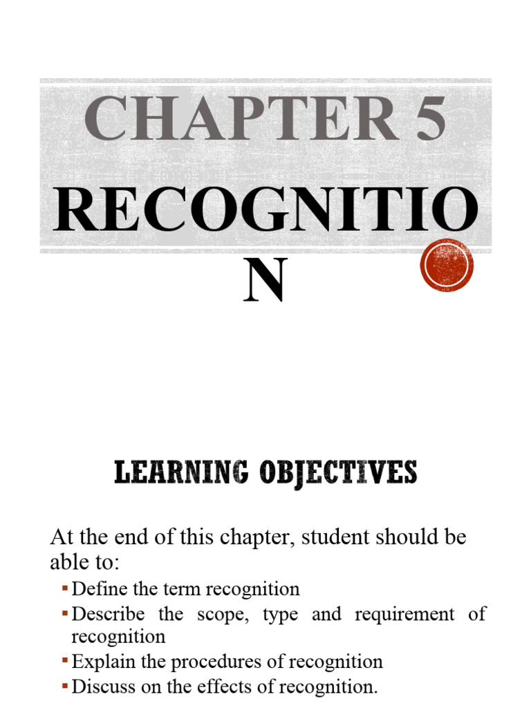 CHAPTER 6 Recognition | PDF | Business