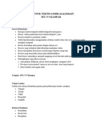 Petunjuk Teknis Lomba Kaligrafi