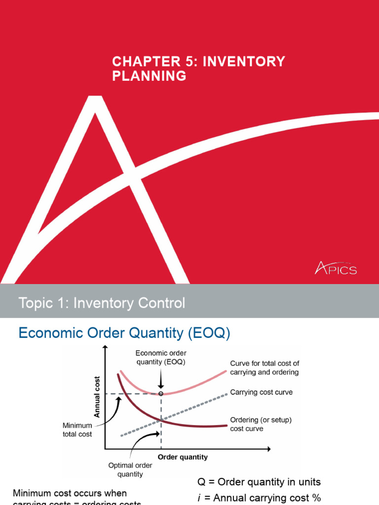 Inventory Planning and Control Strategies | PDF | Inventory | Economies