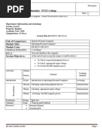 SessionPlan 2 Operate Personal Computer