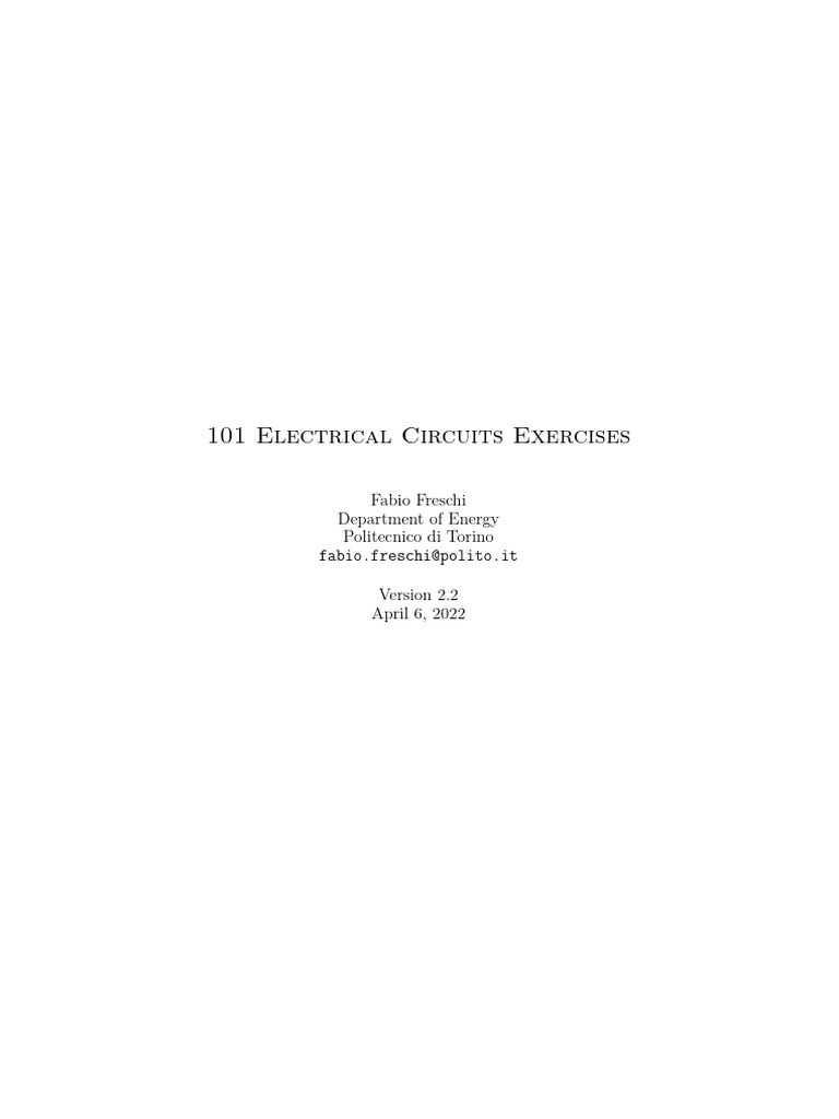 Grade 10 Electrical Circuit Exercises | PDF | Electrical Network ...