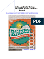 Instant download Intermediate Algebra for College Students 7th Edition Blitzer Solutions Manual pdf scribd