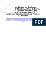 Instant Download Solution Manual For Business Analytics 3rd Edition Jeffrey D Camm James J Cochran Michael J Fry Jeffrey W Ohlmann David R Anderson Dennis J Sweeney Thomas A Williams PDF Scribd