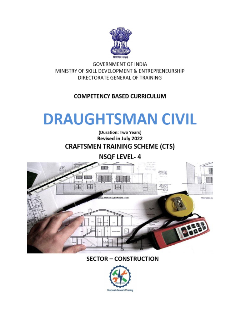 Draughtsman Civil CTS2.0 NSQF-4 | PDF | Vocational Education ...