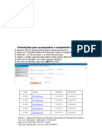 1.orientações para Acompanhar o Processo