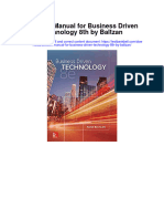 Instant Download Solution Manual For Business Driven Technology 8th by Baltzan PDF Scribd