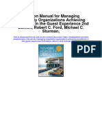 Solution Manual For Managing Hospitality Organizations Achieving Excellence in The Guest Experience 2nd Edition, Robert C. Ford, Michael C. Sturman