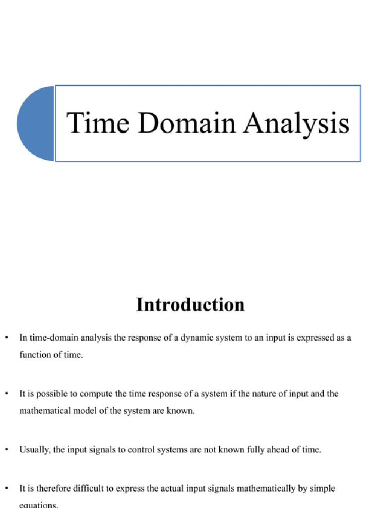 Time Domain Analysis 76609751 | PDF