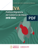 Nueva Política Migratoria - Mexico 2018-2024
