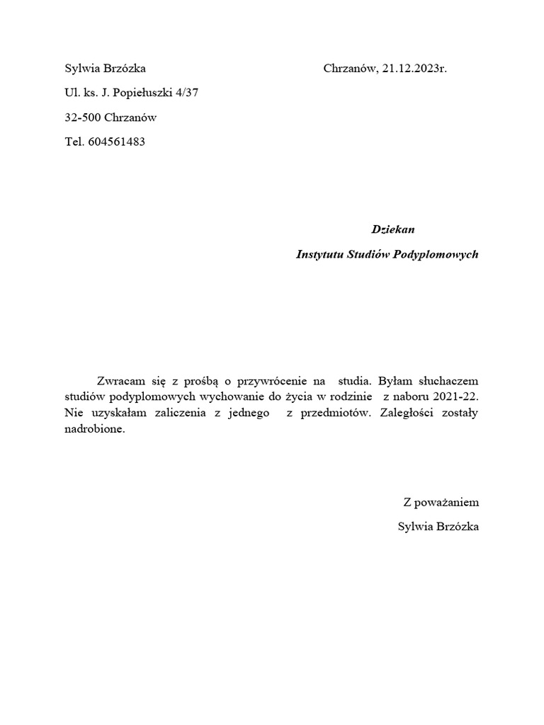 Podanie | PDF