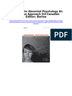 Instant Download Test Bank For Abnormal Psychology An Integrative Approach 3rd Canadian Edition Barlow PDF Scribd