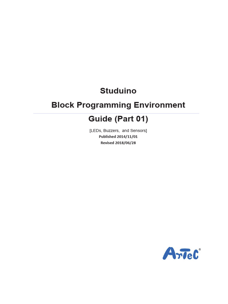 Studuino Tutorial Block 1 Pdf Usb Computer Keyboard