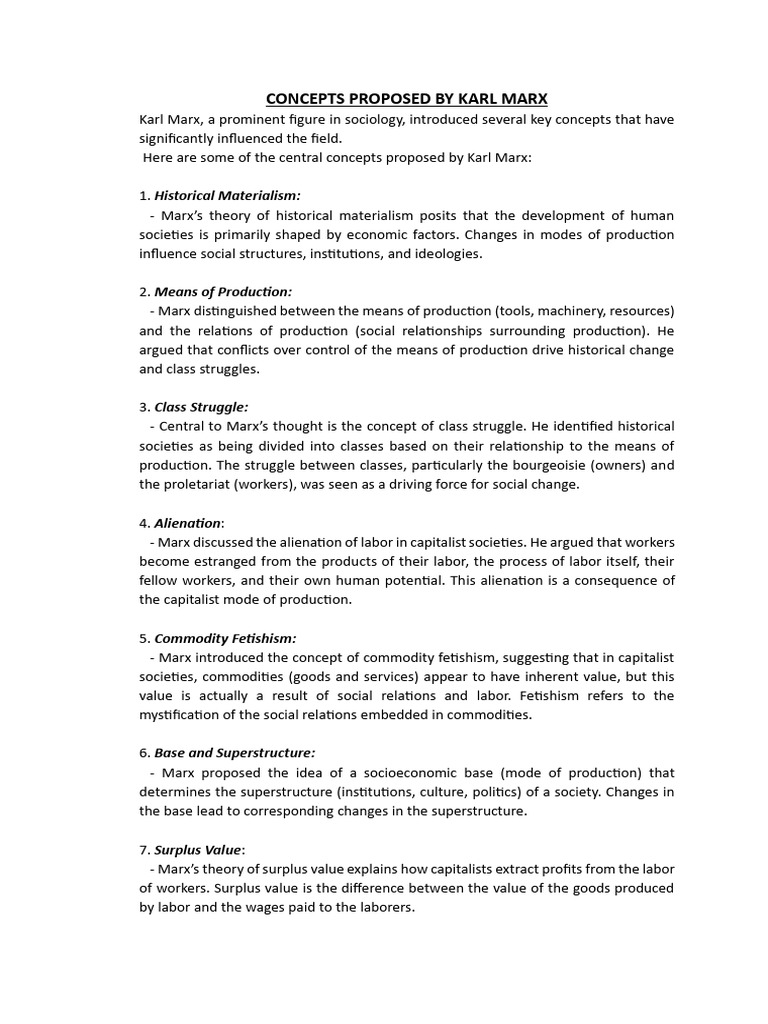 Karl marx hm and dm notes pdf karl marx marx s theory of alienation