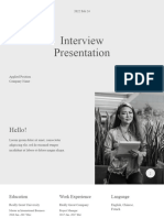 Black White Simple Minimalist Functional Interview Job Presentation Template