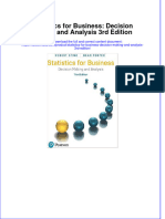 Instant Download Statistics For Business Decision Making and Analysis 3rd Edition PDF FREE
