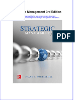 Instant Download Strategic Management 3rd Edition PDF FREE