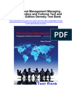 Instant Download International Management Managing Across Borders and Cultures Text and Cases 9th Edition Deresky Test Bank PDF Scribd