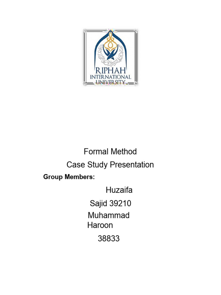 case-study-pdf-formal-methods-reliability-engineering