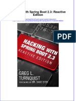 Instant Download Hacking With Spring Boot 2 3 Reactive Edition PDF FREE