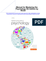 Instant Download Solution Manual For Mastering The World of Psychology 5th Edition by Wood PDF Scribd