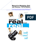 Instant Download Solution Manual For Marketing Real People Real Choices 7 E7th Edition PDF Scribd