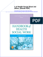 Instant Download Handbook of Health Social Work 3rd Edition Ebook PDF PDF FREE