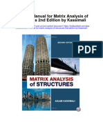 Instant Download Solution Manual For Matrix Analysis of Structures 2nd Edition by Kassimali PDF Scribd