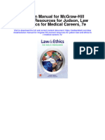 Instant Download Solution Manual For Mcgraw Hill Connect Resources For Judson Law and Ethics For Medical Careers 7e PDF Scribd
