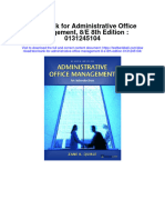 Instant Download Test Bank For Administrative Office Management 8 e 8th Edition 0131245104 PDF Scribd
