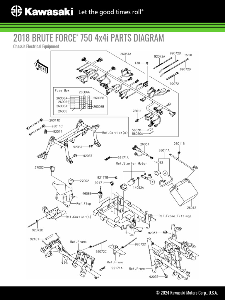 2018 BRUTE FORCE® 750 4x4i Chassis Electrical Equipment | PDF | Motor