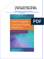 Instant Download Health Sciences Literature Review Made Easy 5th Edition Ebook PDF PDF FREE