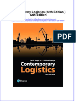 Instant Download Contemporary Logistics 12th Edition 12th Edition PDF FREE