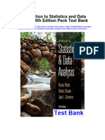 Instant Download Introduction To Statistics and Data Analysis 5th Edition Peck Test Bank PDF Scribd