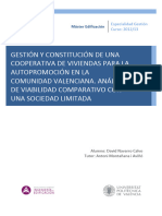 Gestión y Constitución de Una Cooperativa de Viviendas para