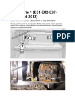 BMW Serie 1 (E81-E82-E87-E88 2004-2013) : Ubicación de La Caja de Fusibles