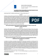 Intervenção Psicológica Breve para Promoção Do Enfrentamento Dos Estressores No Ensino Superior