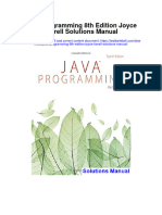 Instant Download Java Programming 8th Edition Joyce Farrell Solutions Manual PDF Scribd