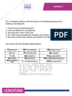 Activity 1 - Syntactic Analysis