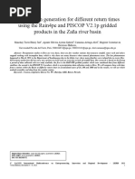 Precipitation Generation For Different Return Times Using The Rain4pe and PISCOP V2.1p v2.1 Gridded Products in The Zaña River Basin